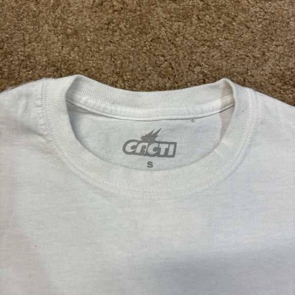 Travis Scott Cacti Crew White T Shirt Short Sleeve - Picture 3 of 5